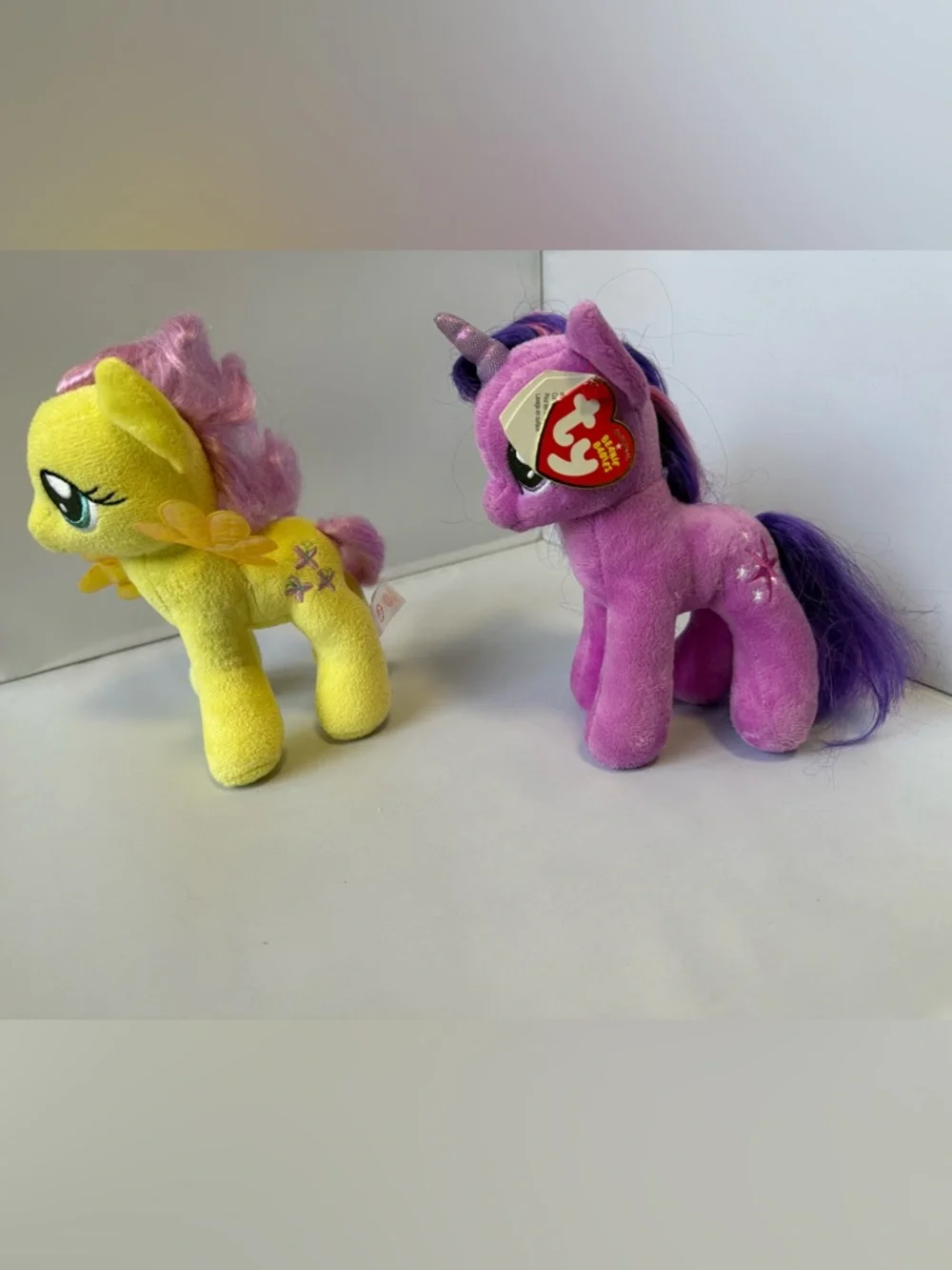 My Little Pony Ty Beanie Baby Lot of 2 - Fluttershy & Twilight Sparkle 2014 - Picture 12 of 12
